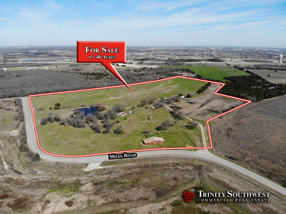 46 Acres For Sale, 9214 Miles Road, Rowlett, Texas